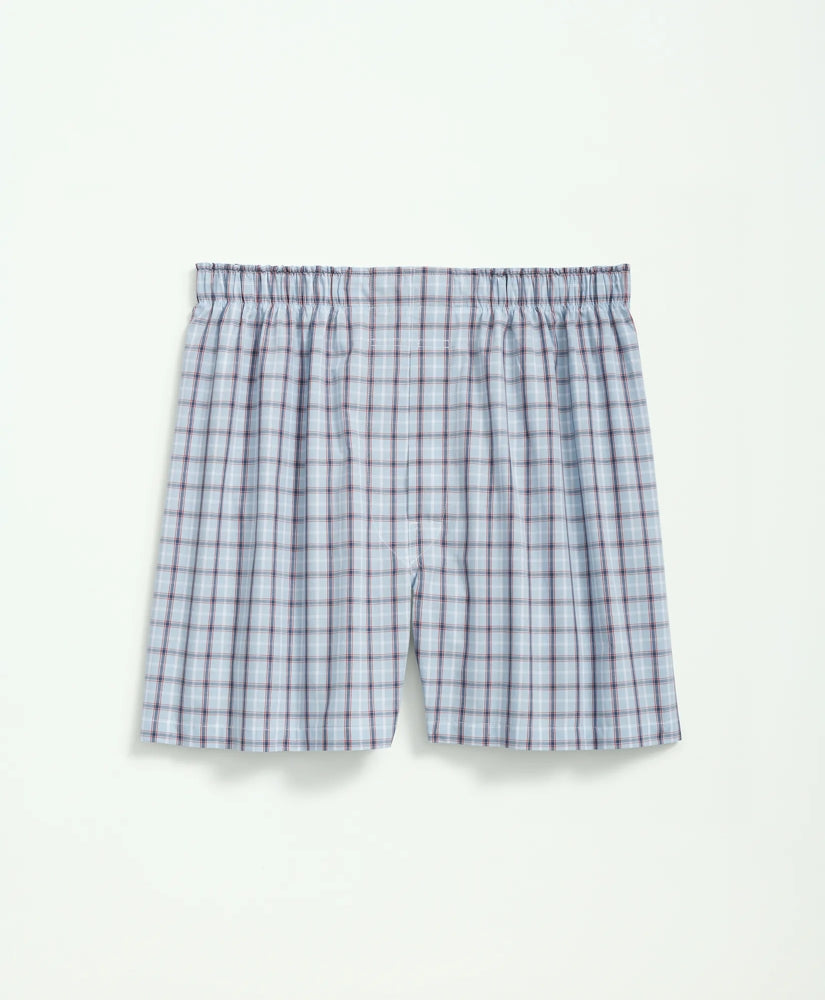 Cotton Broadcloth Plaid Boxers