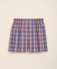Cotton Broadcloth Plaid Boxers