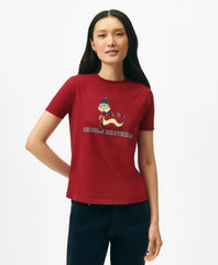 Women's Lunar New Year Cotton Snake Motif T-Shirt
