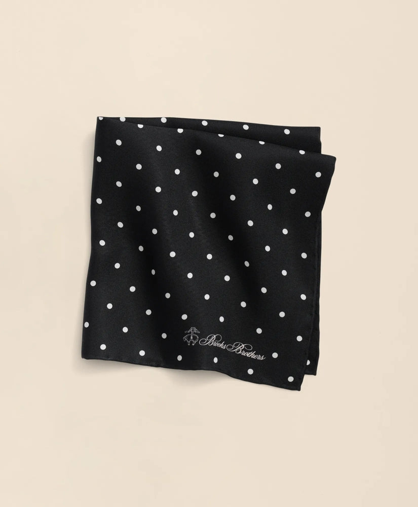 Small Dot Silk Pocket Square