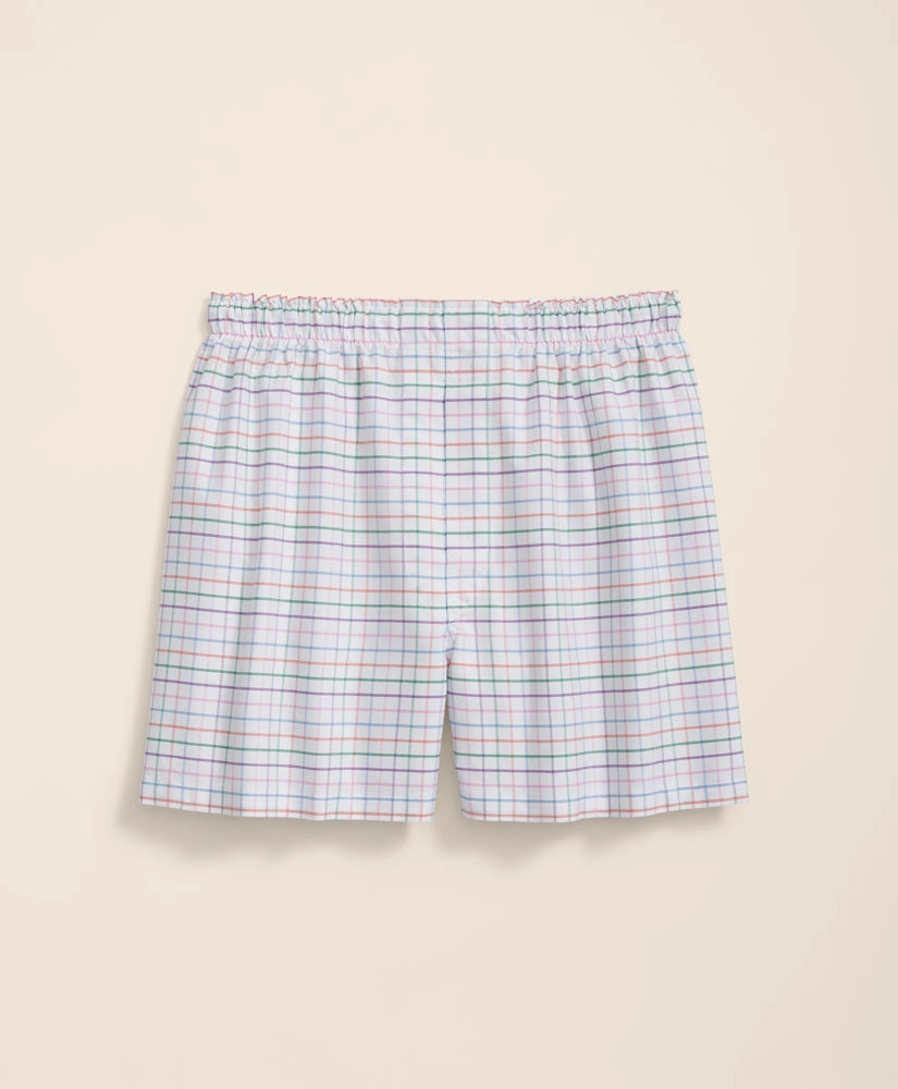 Cotton Broadcloth Tattersall Boxers