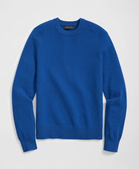 3-Ply Cashmere Crewneck Saddle Shoulder Sweater