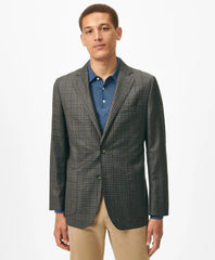 Slim Fit Gingham Sport Coat in Wool
