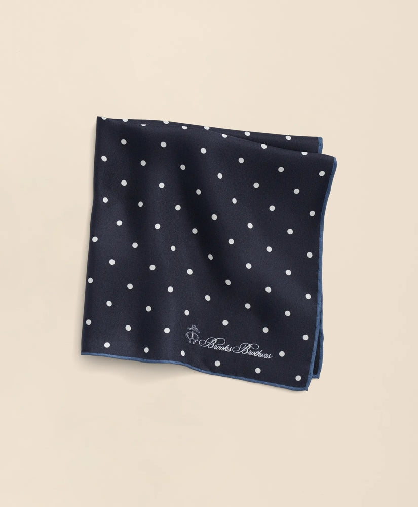Small Dot Silk Pocket Square